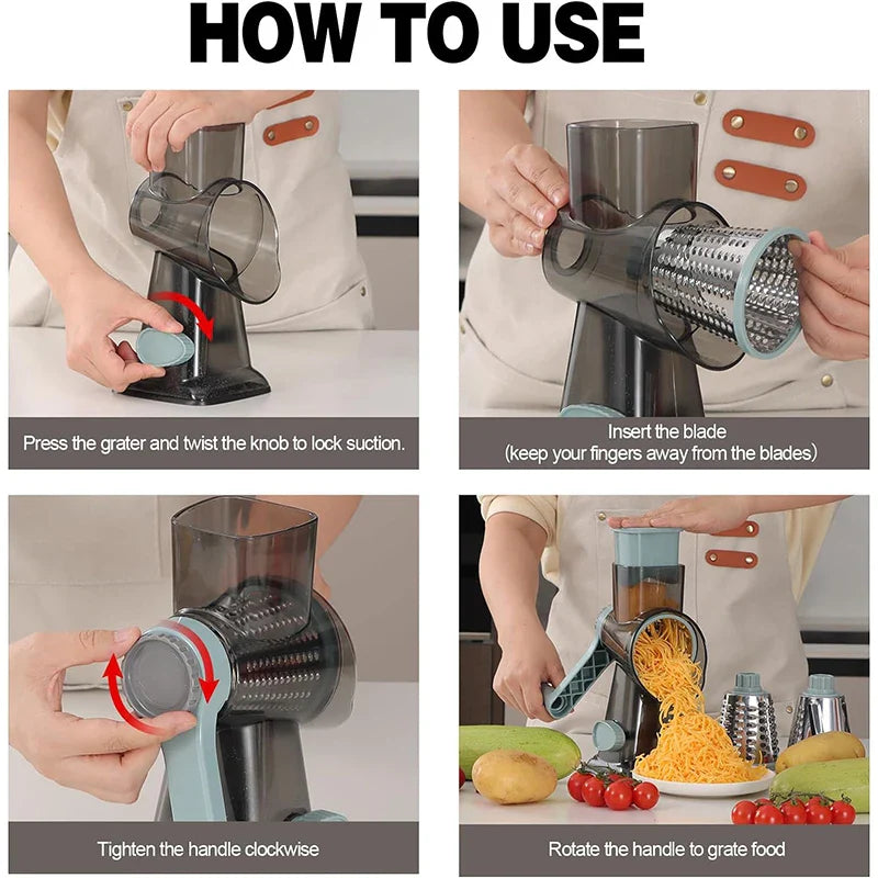 3-in-1 Magic Grater & Slicer